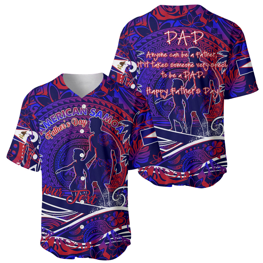 Father's Day American Samoa Baseball Jersey Special Dad Polynesia Paradise DT02 - Polynesian Pride