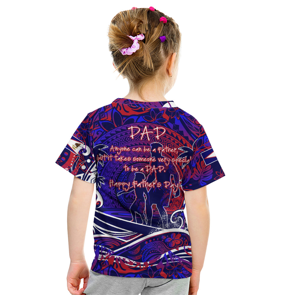 Father's Day American Samoa Kid T Shirt Special Dad Polynesia Paradise DT02 - Polynesian Pride
