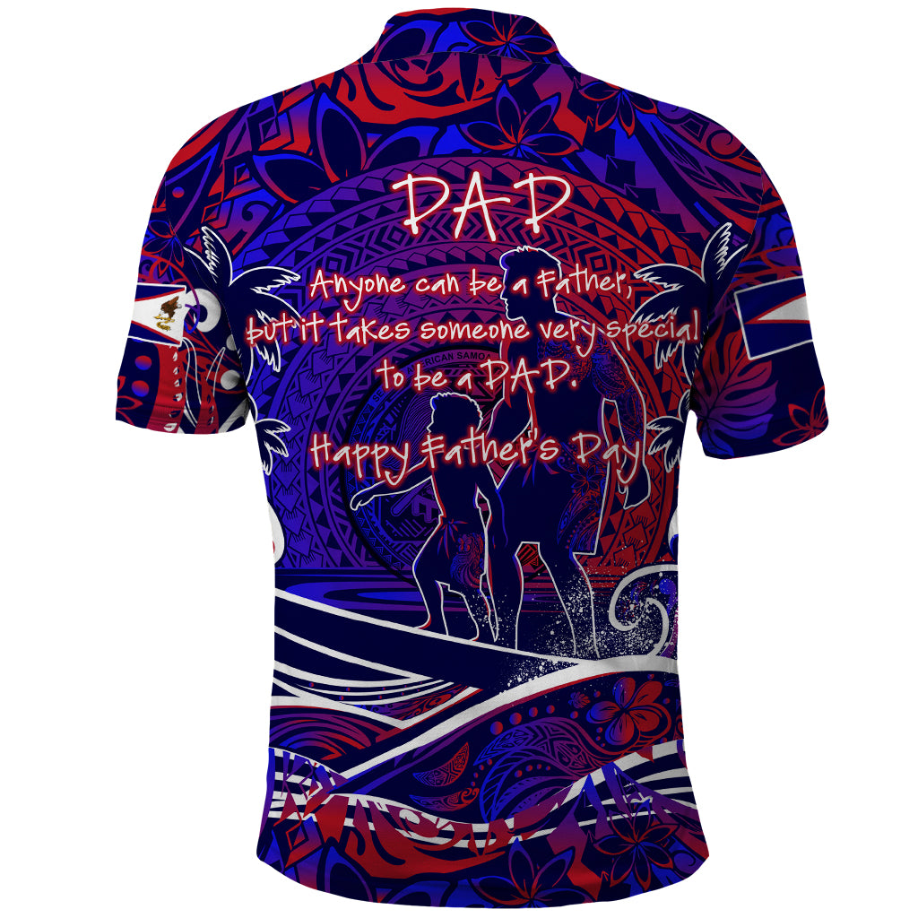 Father's Day American Samoa Polo Shirt Special Dad Polynesia Paradise