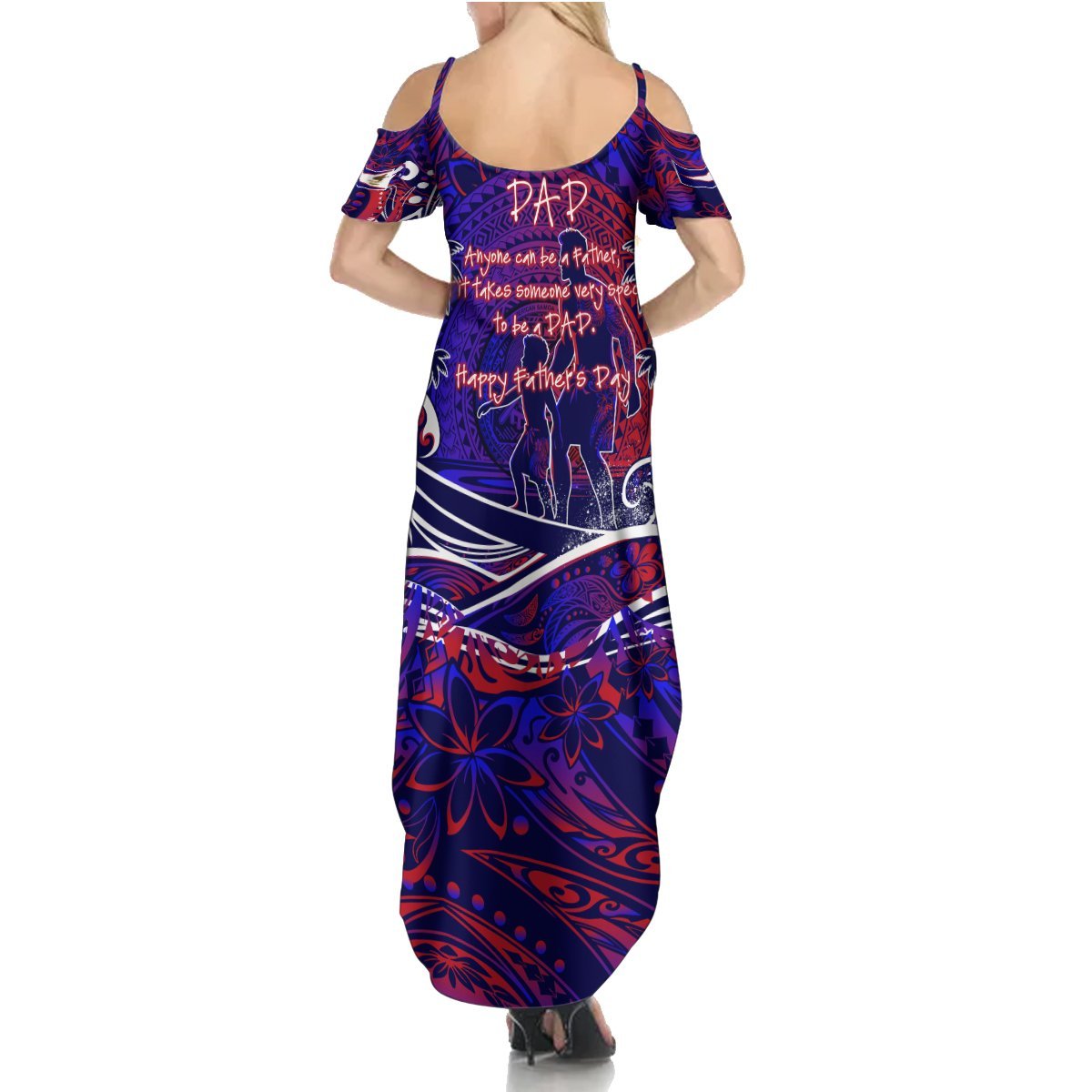 Father's Day American Samoa Summer Maxi Dress Special Dad Polynesia Paradise DT02 - Polynesian Pride