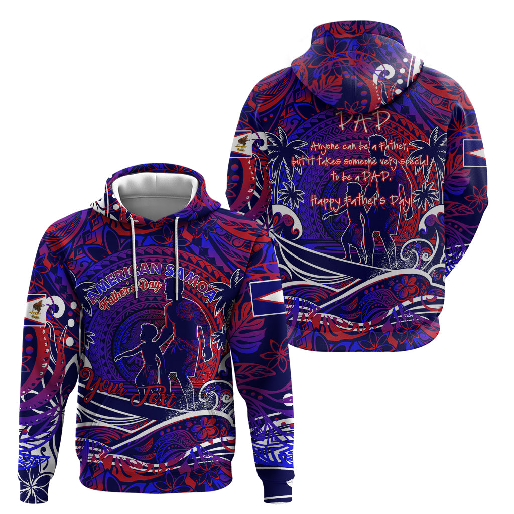 Father's Day American Samoa Zip Hoodie Special Dad Polynesia Paradise