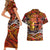 Father's Day Tonga Couples Matching Short Sleeve Bodycon Dress and Hawaiian Shirt Special Dad Polynesia Paradise