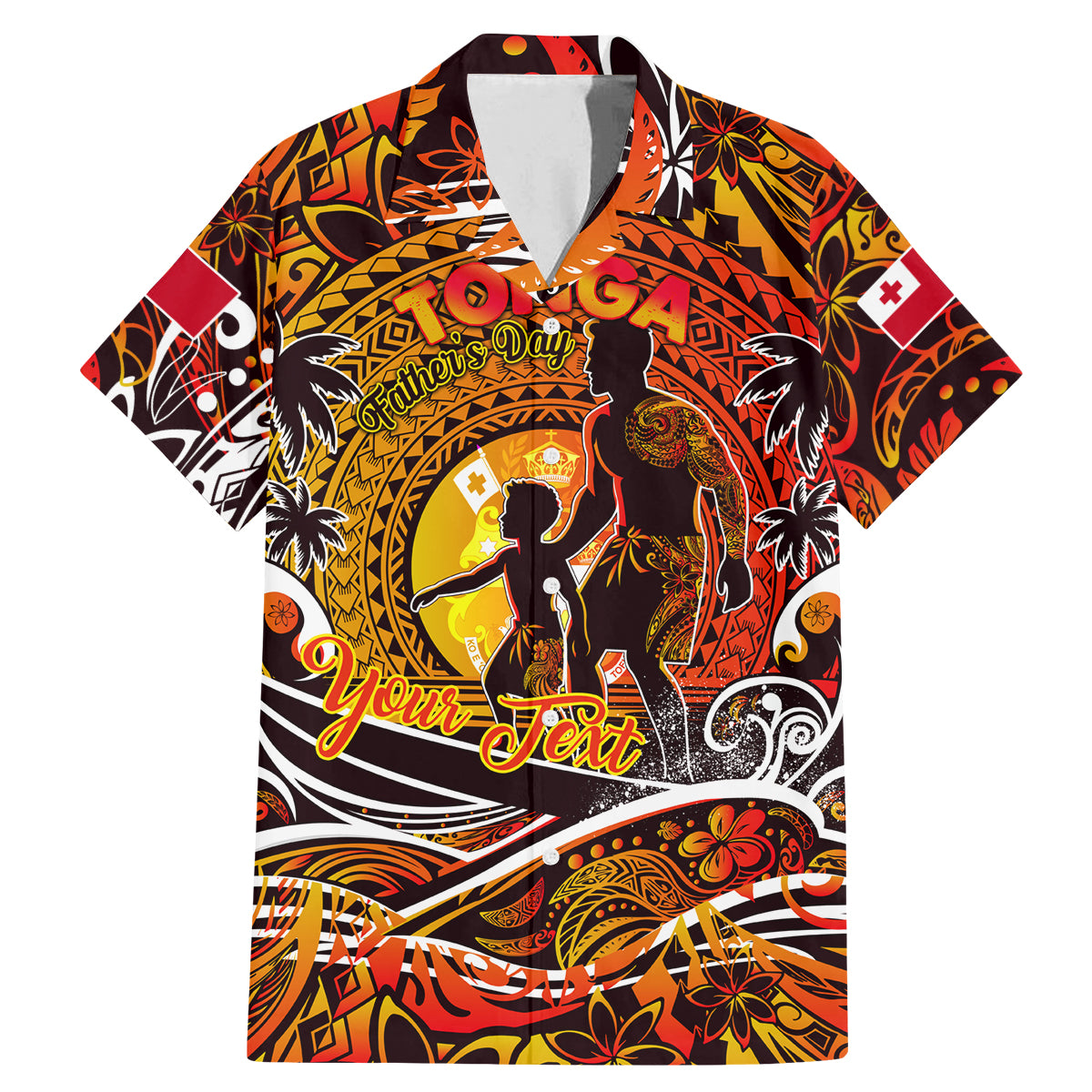 Father's Day Tonga Family Matching Mermaid Dress and Hawaiian Shirt Special Dad Polynesia Paradise