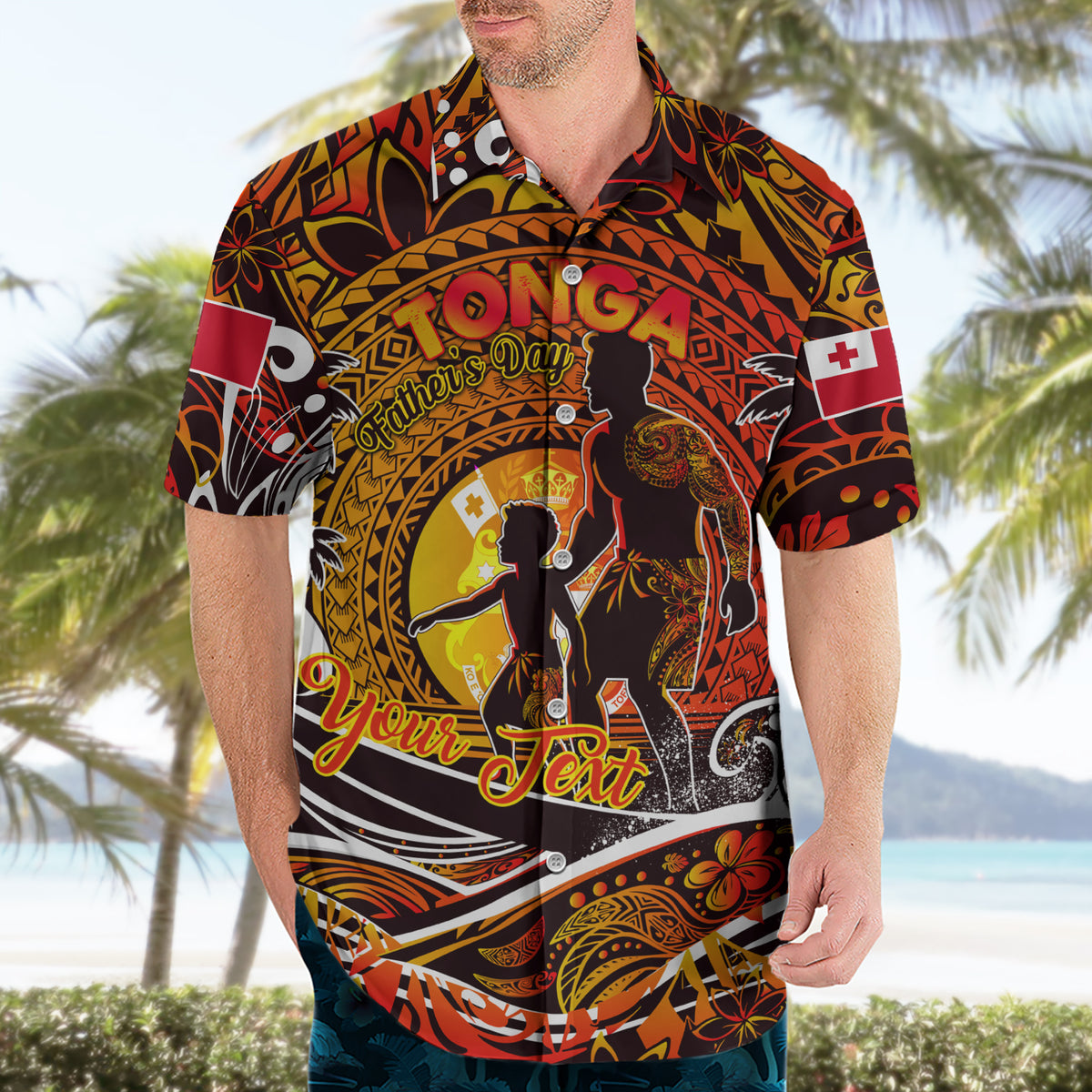 Father's Day Tonga Hawaiian Shirt Special Dad Polynesia Paradise