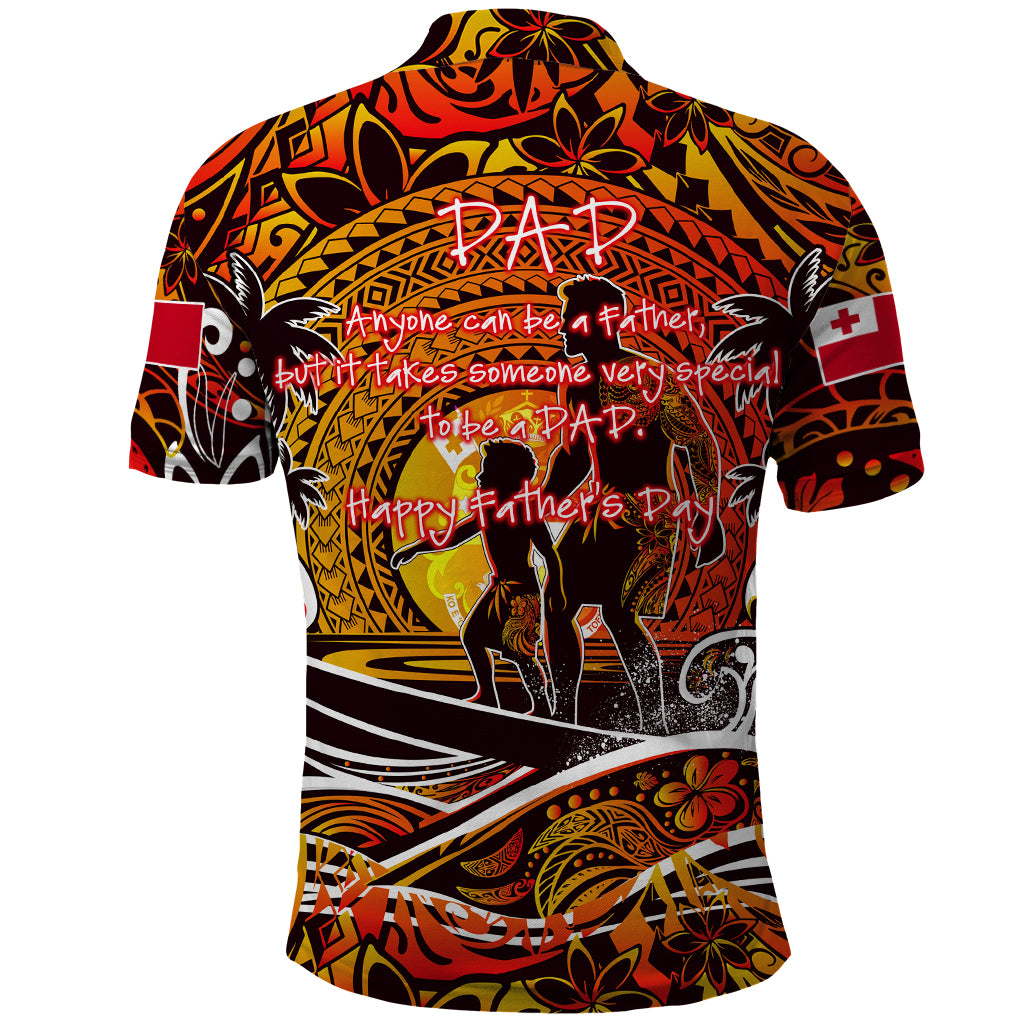 Father's Day Tonga Polo Shirt Special Dad Polynesia Paradise