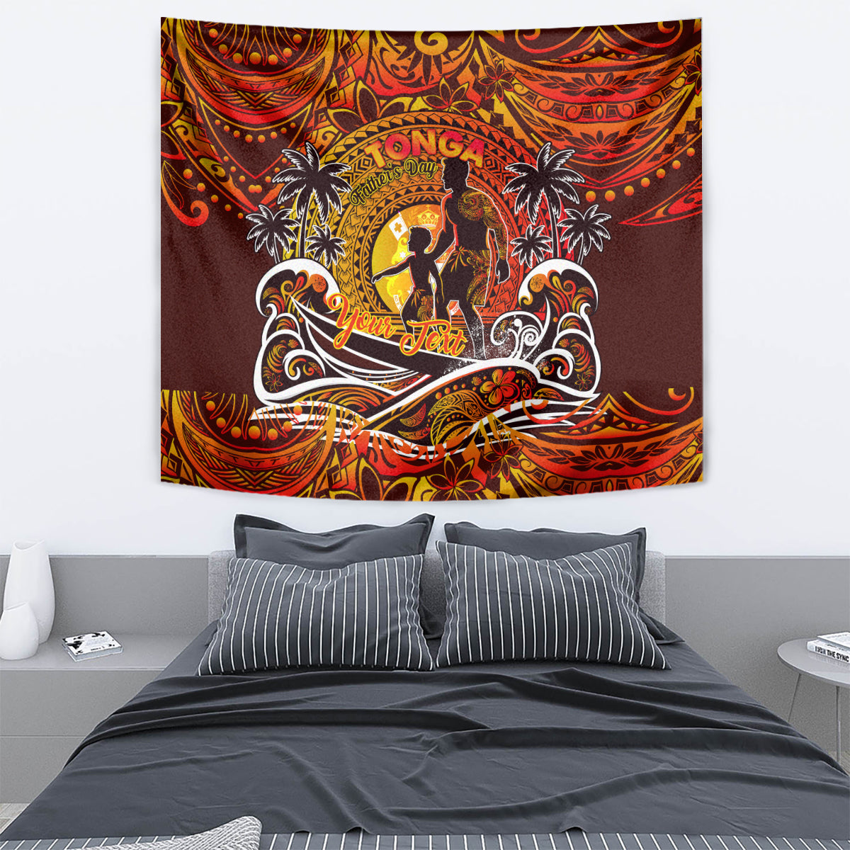 Father's Day Tonga Tapestry Special Dad Polynesia Paradise