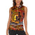 Father's Day Tonga Women Sleeveless Polo Shirt Special Dad Polynesia Paradise