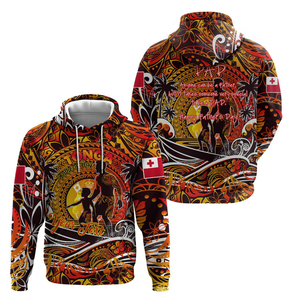 Father's Day Tonga Zip Hoodie Special Dad Polynesia Paradise
