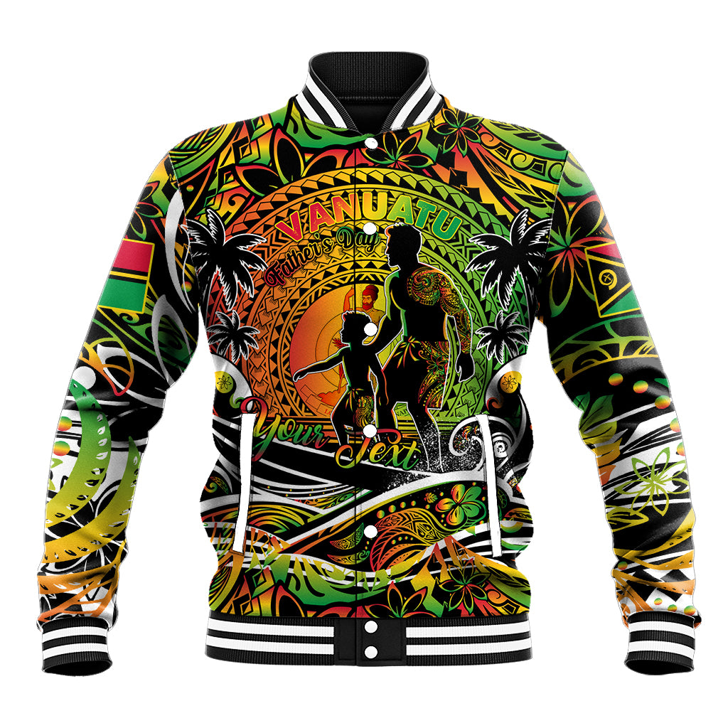 Father's Day Vanuatu Baseball Jacket Special Dad Polynesia Paradise DT02 Unisex Art - Polynesian Pride