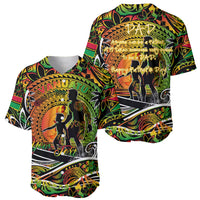 Father's Day Vanuatu Baseball Jersey Special Dad Polynesia Paradise DT02 - Polynesian Pride