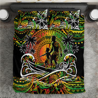 Father's Day Vanuatu Bedding Set Special Dad Polynesia Paradise DT02 Art - Polynesian Pride