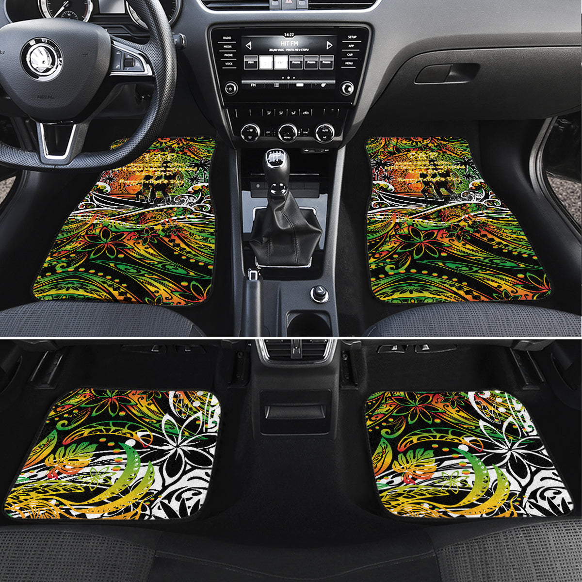 Father's Day Vanuatu Car Mats Special Dad Polynesia Paradise