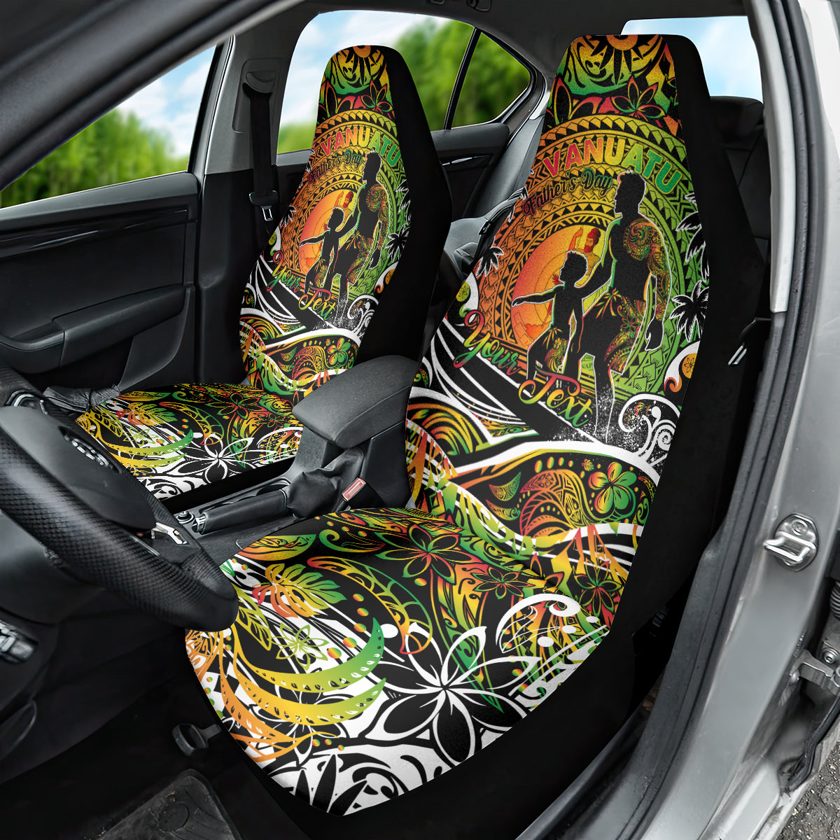 Father's Day Vanuatu Car Seat Cover Special Dad Polynesia Paradise