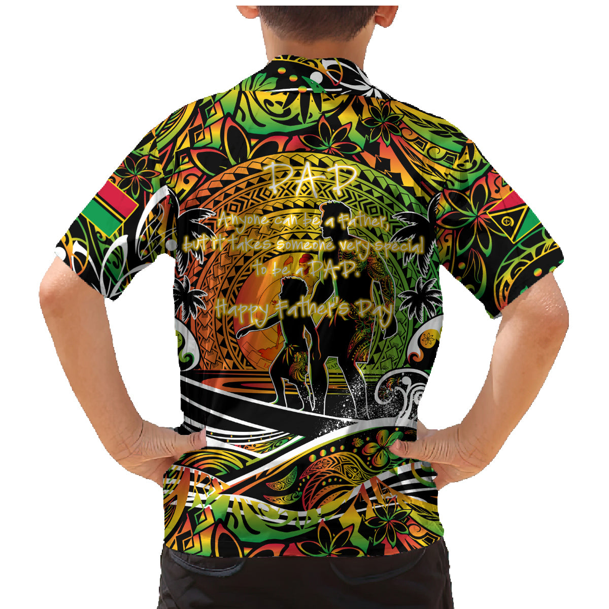 Father's Day Vanuatu Family Matching Mermaid Dress and Hawaiian Shirt Special Dad Polynesia Paradise DT02 - Polynesian Pride