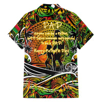 Father's Day Vanuatu Family Matching Off Shoulder Short Dress and Hawaiian Shirt Special Dad Polynesia Paradise DT02 - Polynesian Pride
