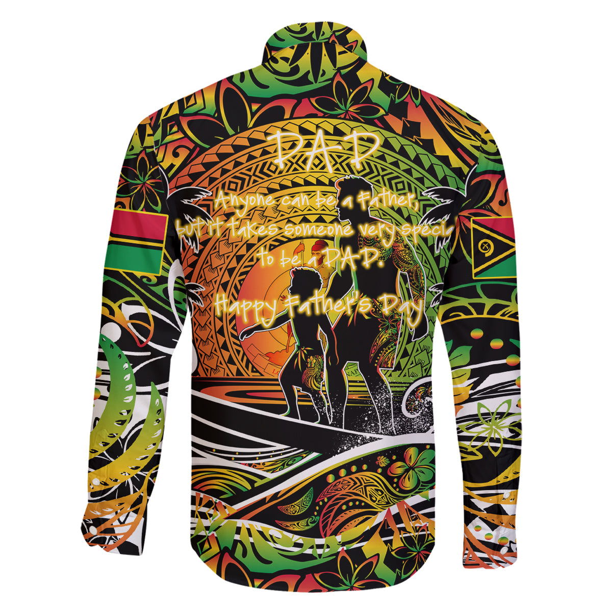 Father's Day Vanuatu Family Matching Puletasi and Hawaiian Shirt Special Dad Polynesia Paradise DT02 - Polynesian Pride