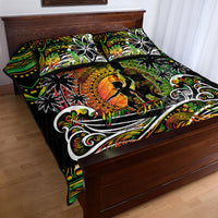 Father's Day Vanuatu Quilt Bed Set Special Dad Polynesia Paradise