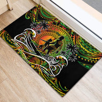 Father's Day Vanuatu Rubber Doormat Special Dad Polynesia Paradise DT02 - Polynesian Pride