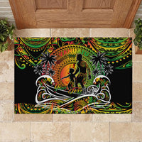 Father's Day Vanuatu Rubber Doormat Special Dad Polynesia Paradise DT02 - Polynesian Pride