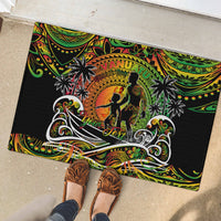 Father's Day Vanuatu Rubber Doormat Special Dad Polynesia Paradise DT02 - Polynesian Pride