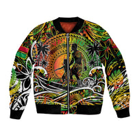 Father's Day Vanuatu Sleeve Zip Bomber Jacket Special Dad Polynesia Paradise DT02 Unisex Art - Polynesian Pride