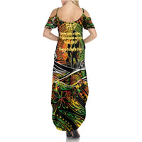 Father's Day Vanuatu Summer Maxi Dress Special Dad Polynesia Paradise DT02 - Polynesian Pride
