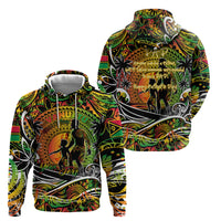 Father's Day Vanuatu Zip Hoodie Special Dad Polynesia Paradise
