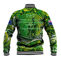Father's Day Cook Islands Baseball Jacket Special Dad Polynesia Paradise DT02 - Polynesian Pride