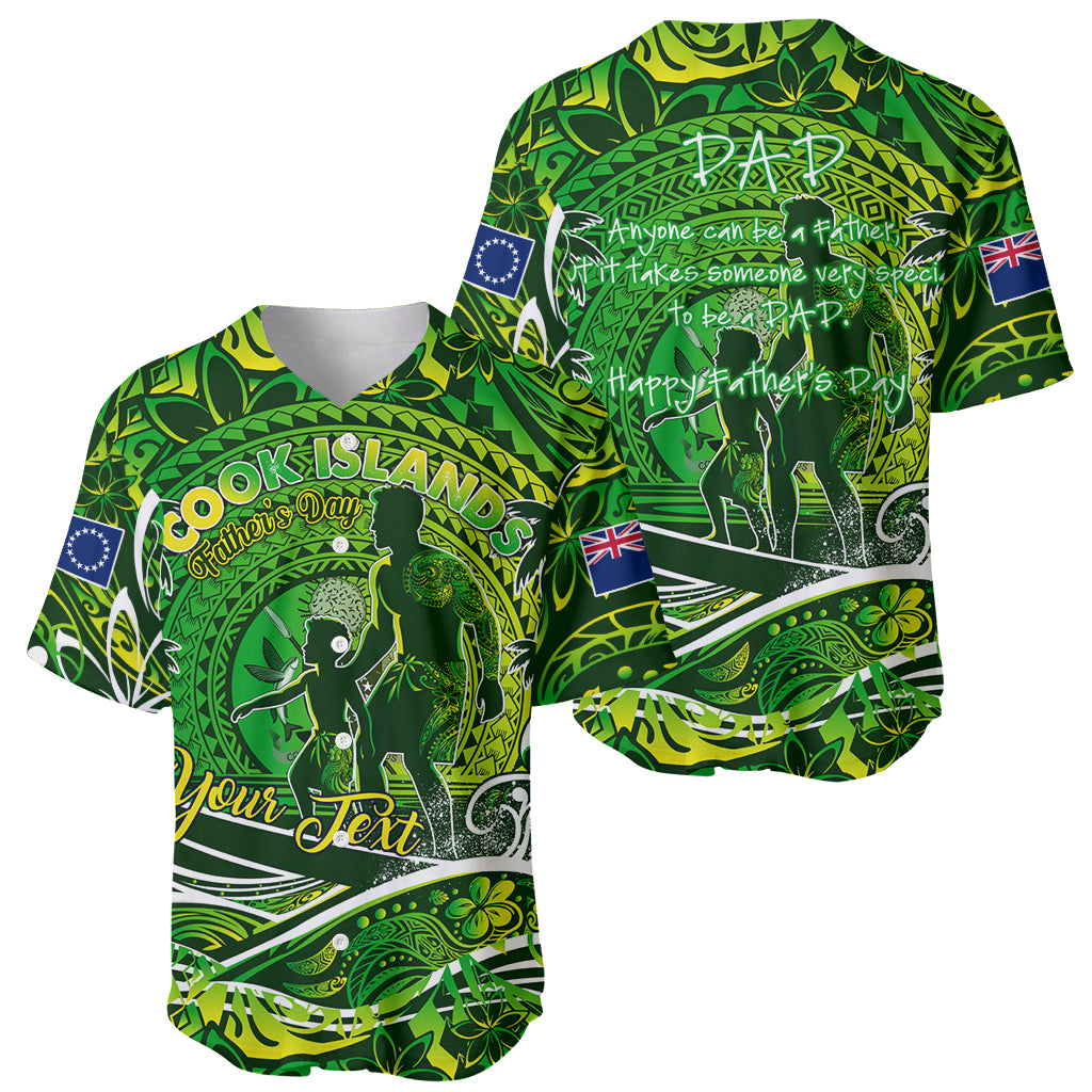 Father's Day Cook Islands Baseball Jersey Special Dad Polynesia Paradise DT02 - Polynesian Pride