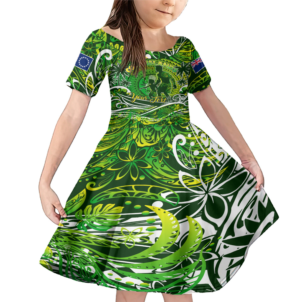 Father's Day Cook Islands Family Matching Mermaid Dress and Hawaiian Shirt Special Dad Polynesia Paradise