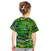 Father's Day Cook Islands Kid T Shirt Special Dad Polynesia Paradise DT02 - Polynesian Pride