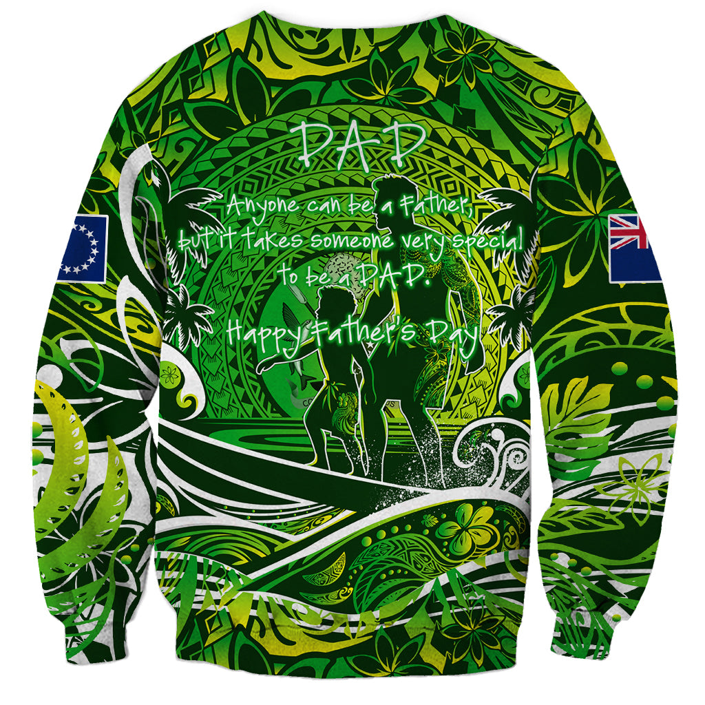 Father's Day Cook Islands Sweatshirt Special Dad Polynesia Paradise DT02 - Polynesian Pride