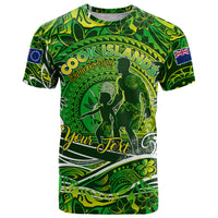 Father's Day Cook Islands T Shirt Special Dad Polynesia Paradise DT02 Green - Polynesian Pride
