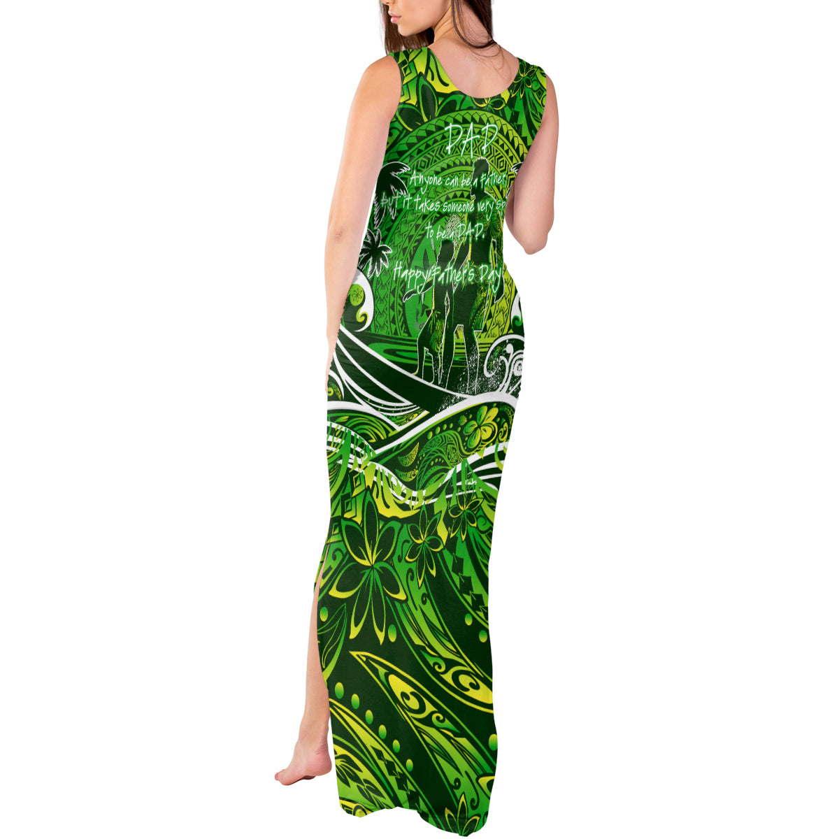Father's Day Cook Islands Tank Maxi Dress Special Dad Polynesia Paradise
