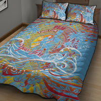 Father's Day Fiji Quilt Bed Set Special Dad Polynesia Paradise