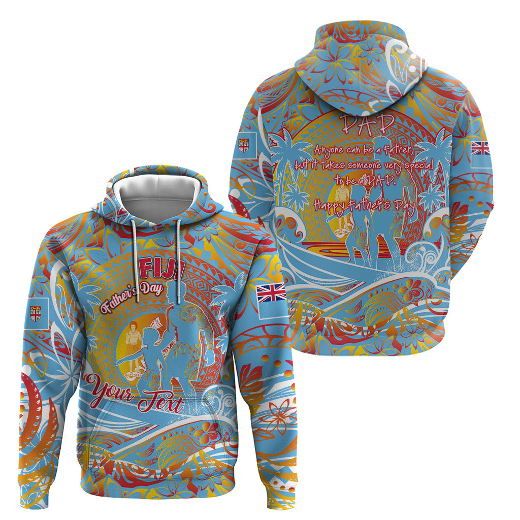 Father's Day Fiji Zip Hoodie Special Dad Polynesia Paradise