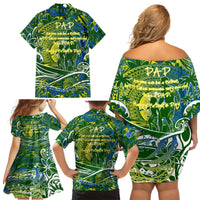 Father's Day Solomon Islands Family Matching Off Shoulder Short Dress and Hawaiian Shirt Special Dad Polynesia Paradise DT02 - Polynesian Pride