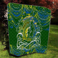 Father's Day Solomon Islands Quilt Special Dad Polynesia Paradise