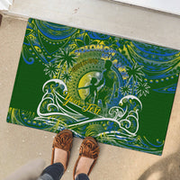 Father's Day Solomon Islands Rubber Doormat Special Dad Polynesia Paradise