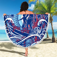 Father's Day Guam Beach Blanket Special Dad Polynesia Paradise DT02 - Polynesian Pride