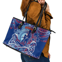 Father's Day Guam Leather Tote Bag Special Dad Polynesia Paradise