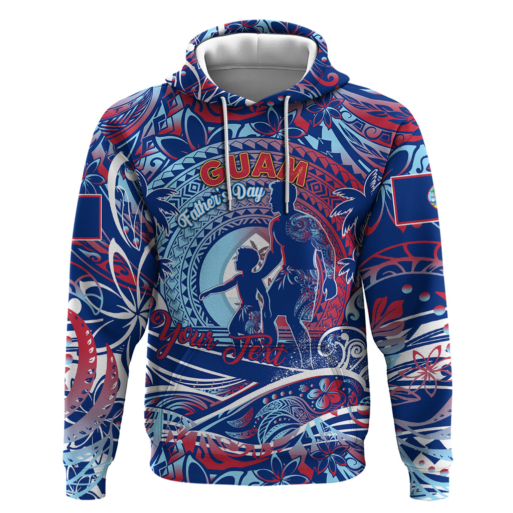 Father's Day Guam Zip Hoodie Special Dad Polynesia Paradise