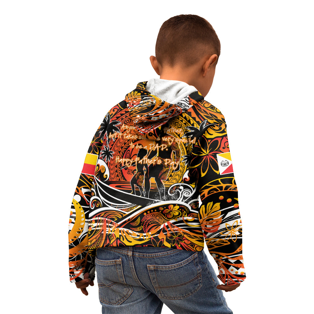Father's Day Marquesas Islands Kid Hoodie Special Dad Polynesia Paradise