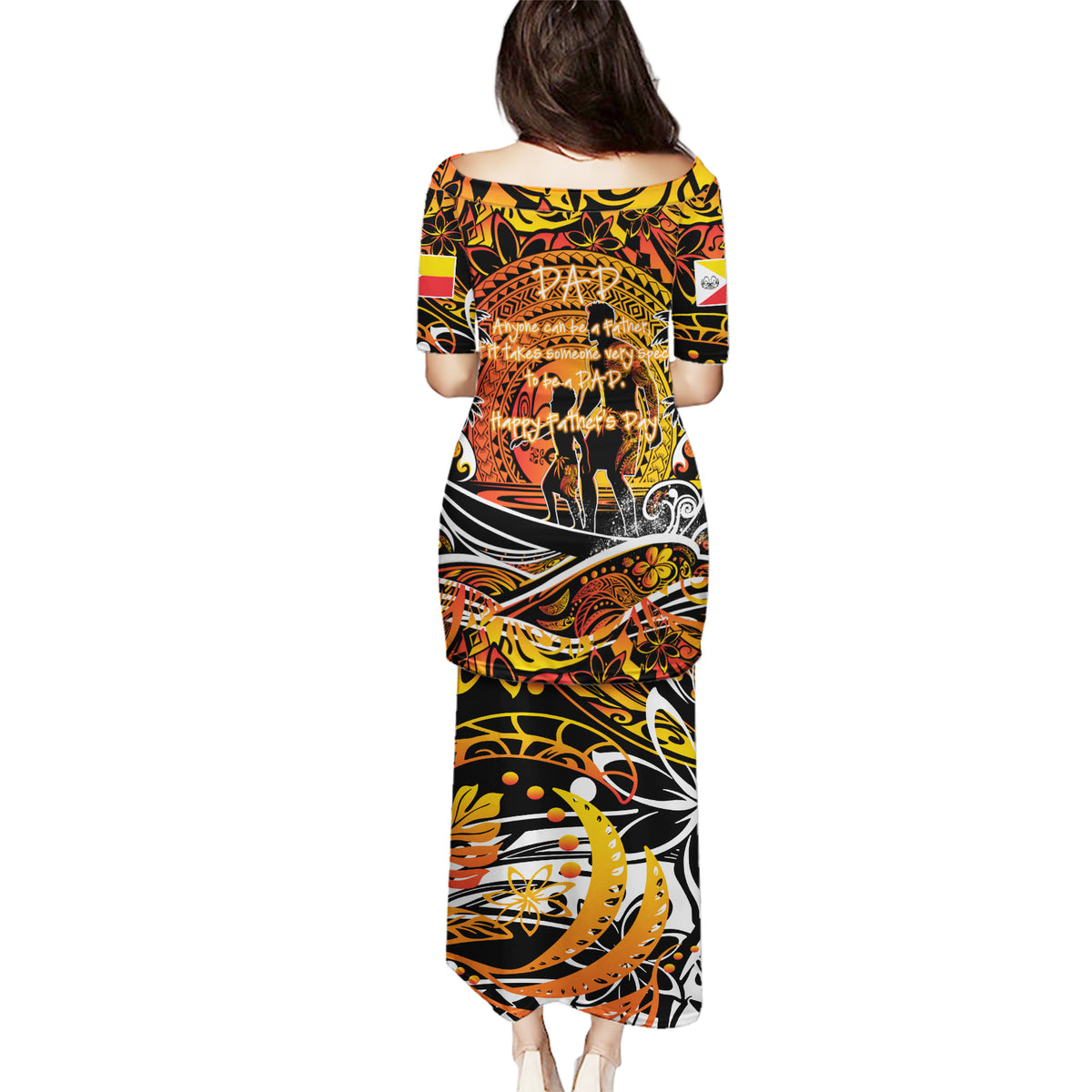 Father's Day Marquesas Islands Puletasi Special Dad Polynesia Paradise