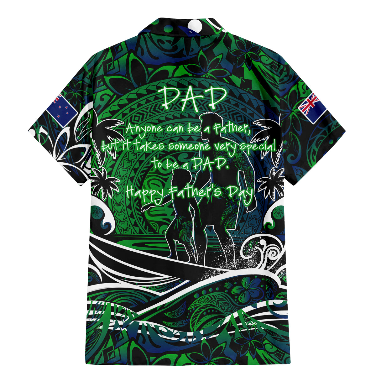 Father's Day New Zealand Family Matching Mermaid Dress and Hawaiian Shirt Special Dad Polynesia Paradise DT02 - Polynesian Pride