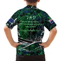 Father's Day New Zealand Family Matching Off Shoulder Short Dress and Hawaiian Shirt Special Dad Polynesia Paradise DT02 - Polynesian Pride