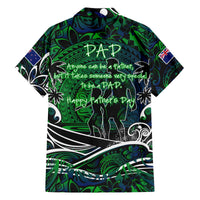 Father's Day New Zealand Family Matching Off Shoulder Short Dress and Hawaiian Shirt Special Dad Polynesia Paradise DT02 - Polynesian Pride