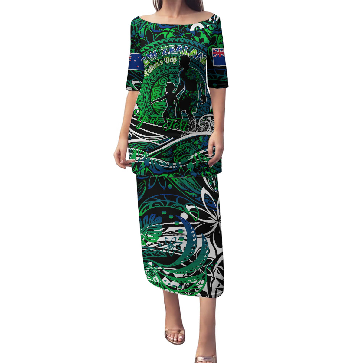Father's Day New Zealand Family Matching Puletasi and Hawaiian Shirt Special Dad Polynesia Paradise