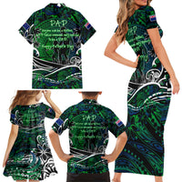 Father's Day New Zealand Family Matching Short Sleeve Bodycon Dress and Hawaiian Shirt Special Dad Polynesia Paradise DT02 - Polynesian Pride