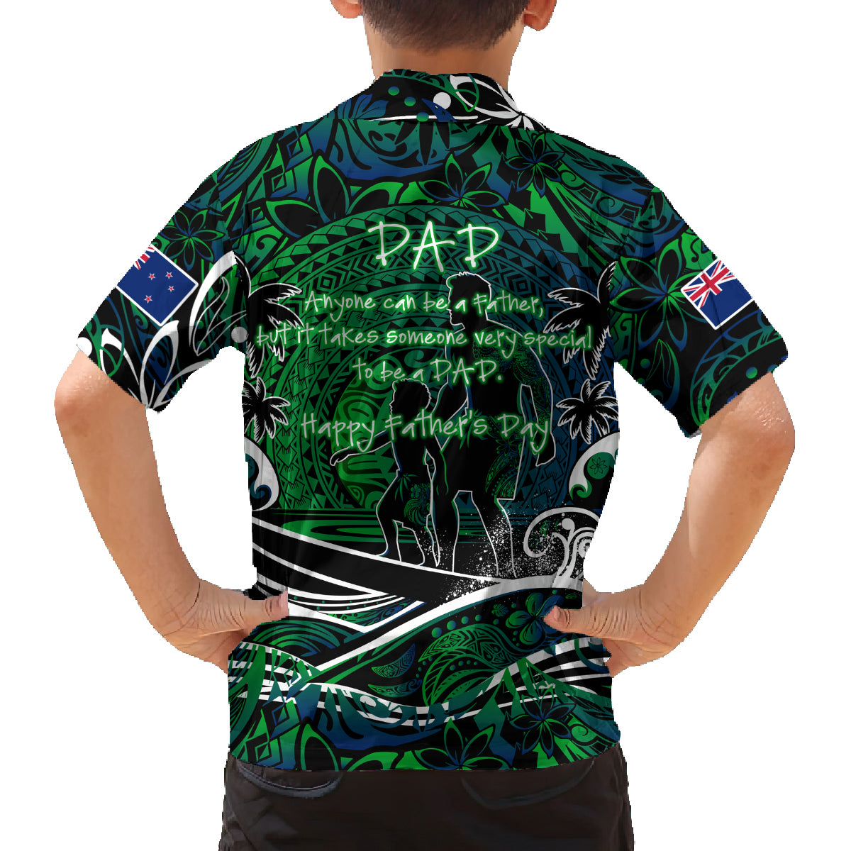 Father's Day New Zealand Family Matching Tank Maxi Dress and Hawaiian Shirt Special Dad Polynesia Paradise DT02 - Polynesian Pride